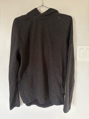 Men's Lululemon At Ease Hoodie | Textured Knit | Grey | Medium
